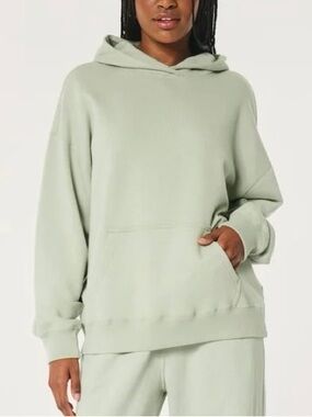 Hollister Sage Green Feel Good Oversized Hoodie